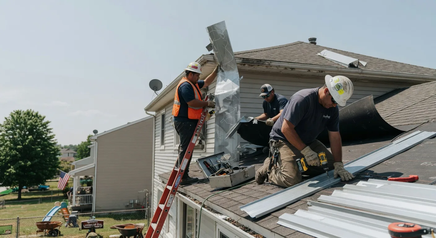 Storm Damage Metal Roof Repair in Dodgeville, MI